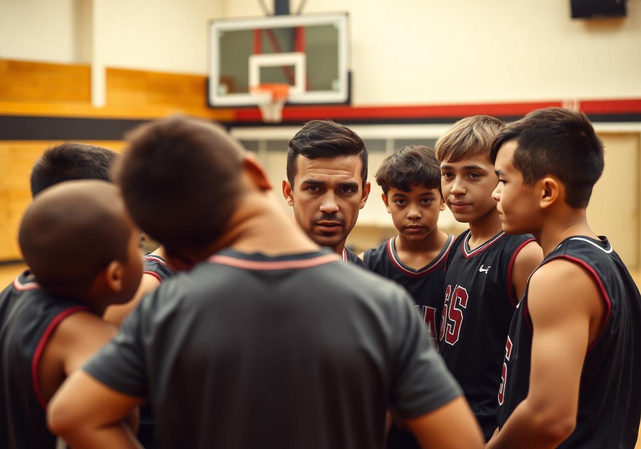 Coach huddle